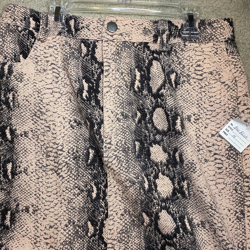 snakeskin skirt